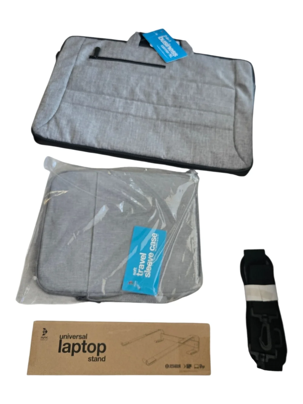 Digital Basics Travel Sleeve Set For Laptop And Tablet W/ Stand